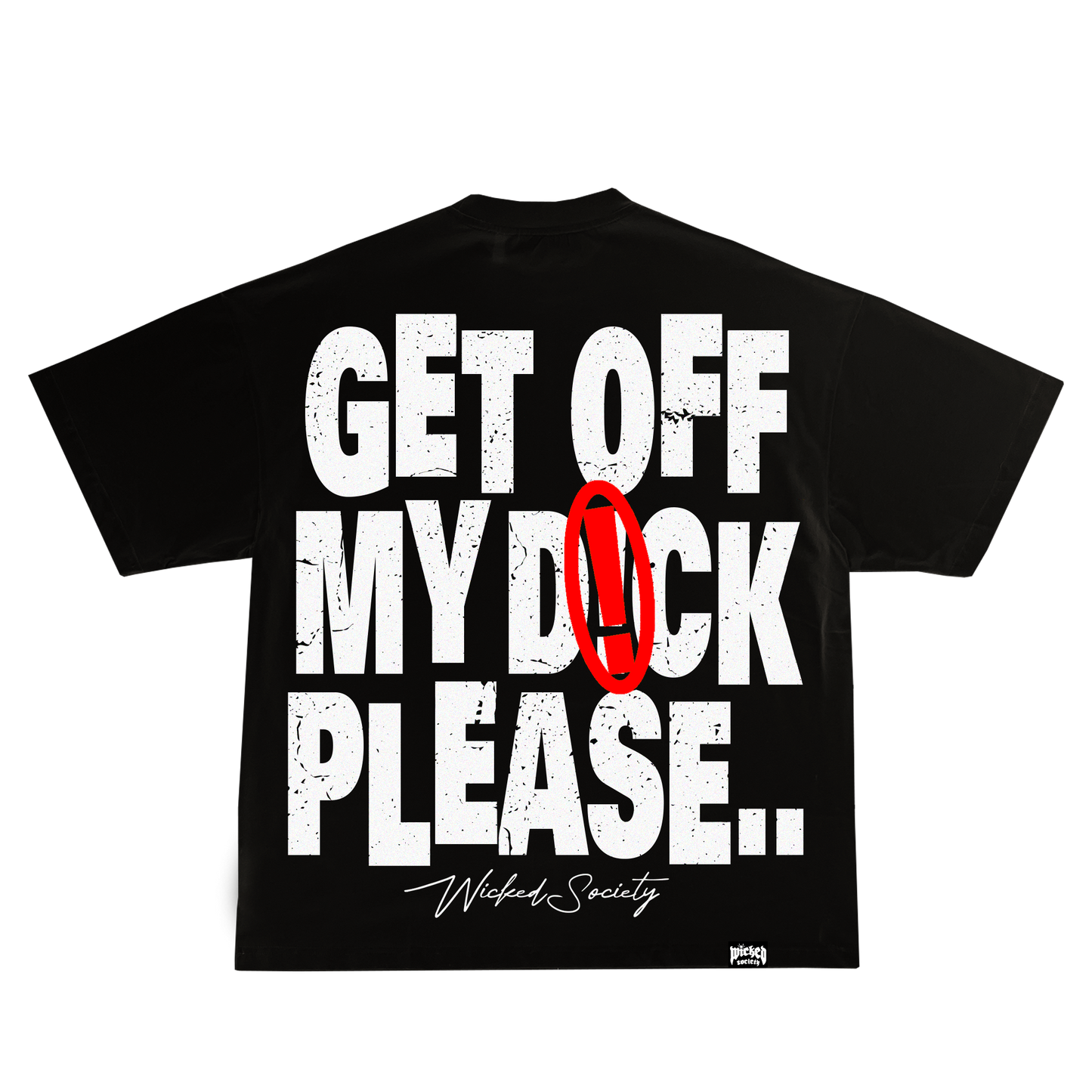 GOMD PLEASE TEE RED BLACK